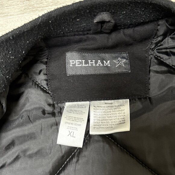 Quilted Canvas Duck Vest Mens XL Black Cowboy Workwear Relaxed Fit Lined Ranch - Picture 7 of 8